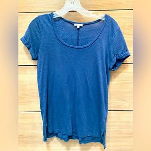 Splendid Slub Roll Tee in Navy, Size Small